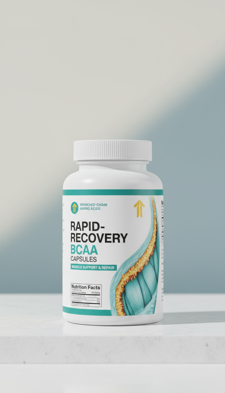 BCAA capsules for rapid muscle recovery