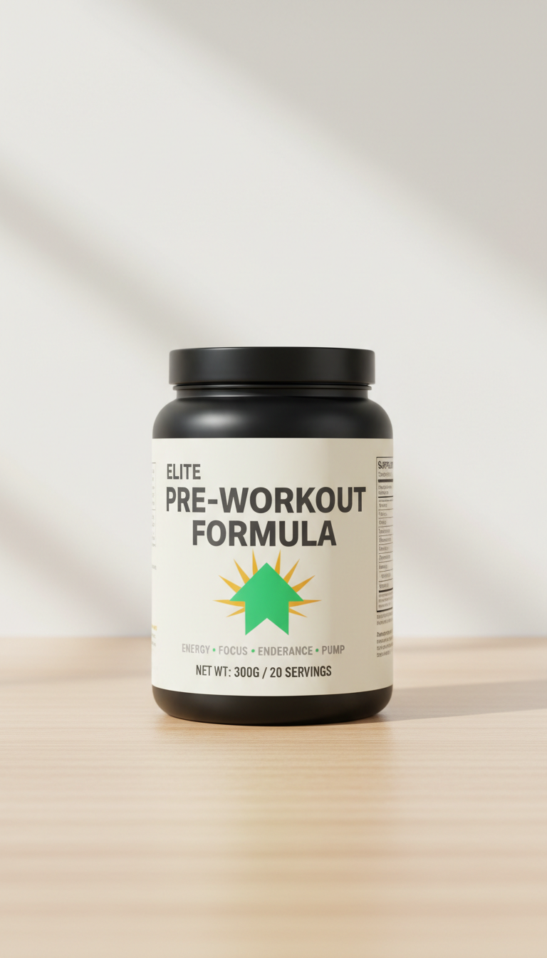 Pre-workout formula with natural caffeine