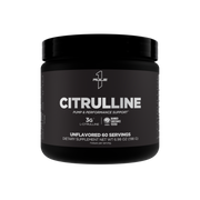 Black Rule One Citrulline container front view with pump and performance support 3g L-Citrulline