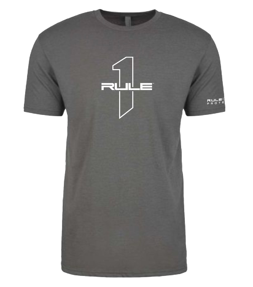 R1 Outlined Logo T-Shirt - Gray